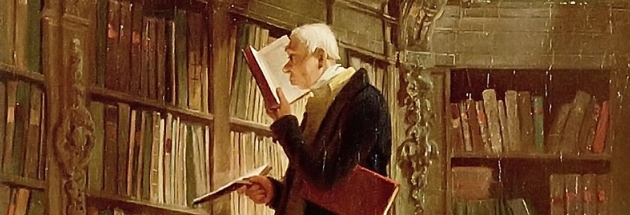 Carl Spitzweg. Bookworm. 1850/Wikimedia commons